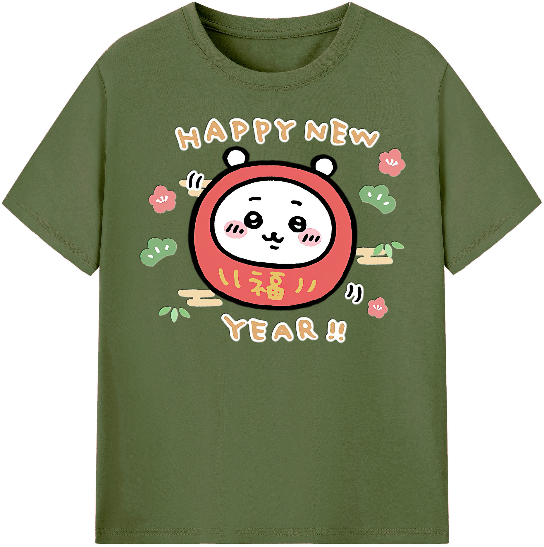 （画像用） ちいかわ ちいかわ Chii-kawa chiikawa 綿100％半袖Tシャツ（フロントプリント）